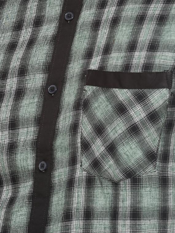 green checkered casual shirt - 15856264 - Zoom Image - 4