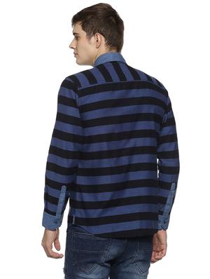 blue striped casual shirt - 15856267 - Standard Image - 3