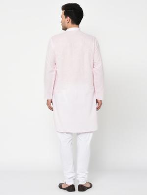 pink solid long kurta - 15856457 - Standard Image - 3