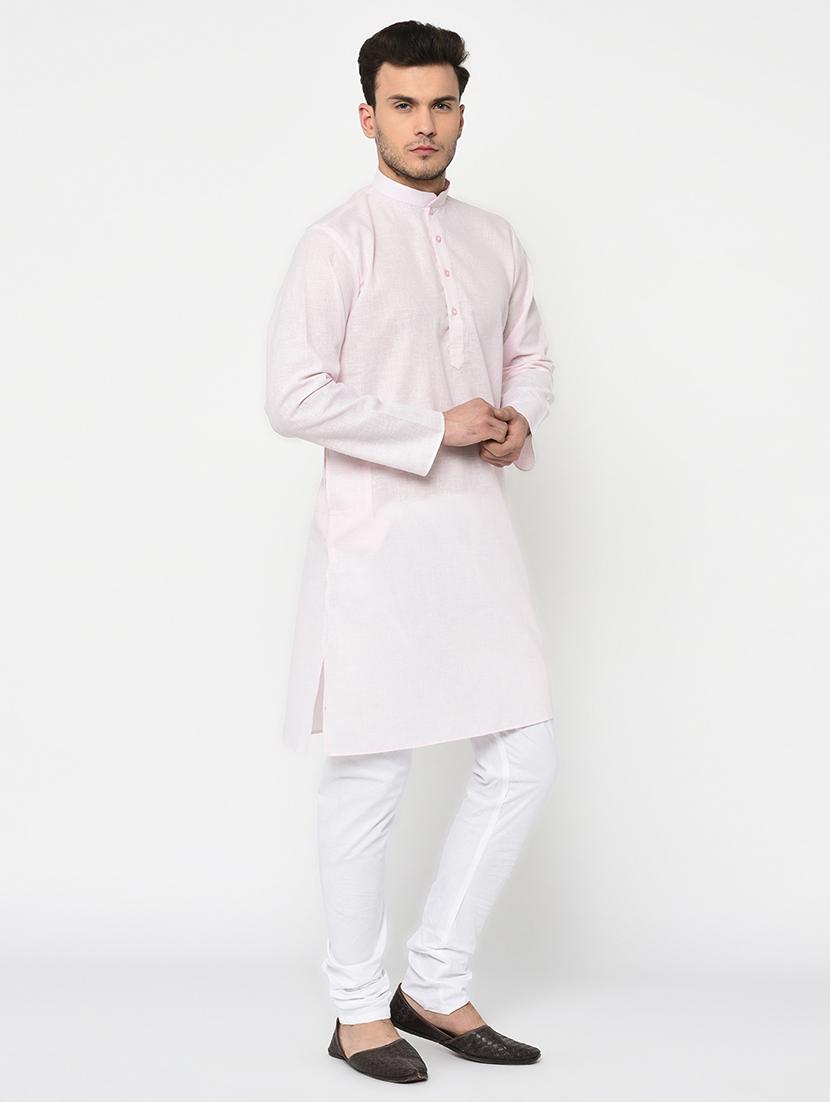 pink solid long kurta - 15856457 - Zoom Image - 1