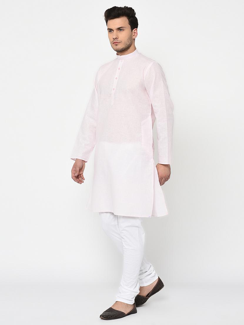 pink solid long kurta - 15856457 - Zoom Image - 2