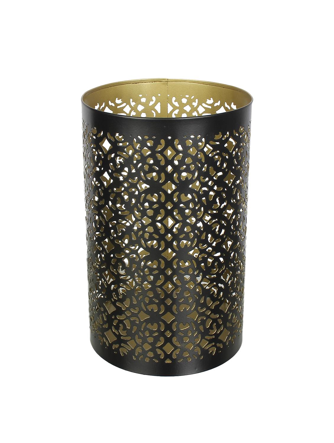 contemporary floral design metal votive small - 15856776 - Zoom Image - 1