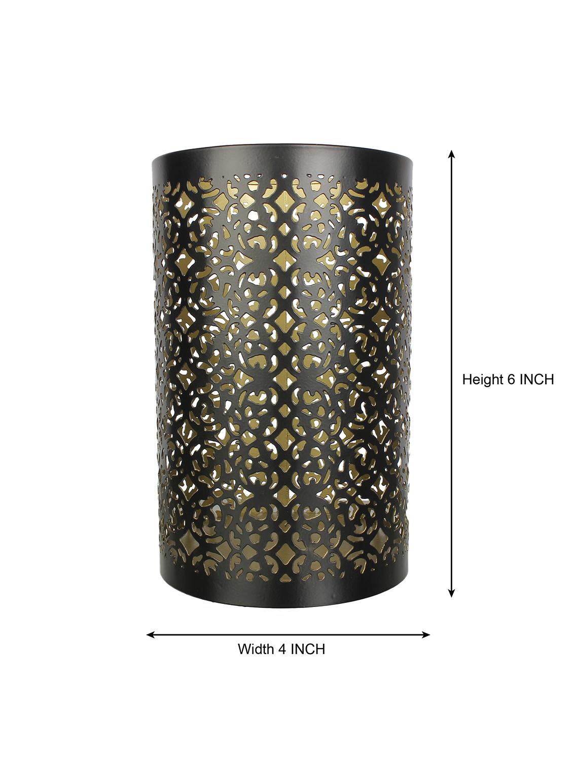 contemporary floral design metal votive small - 15856776 - Zoom Image - 4