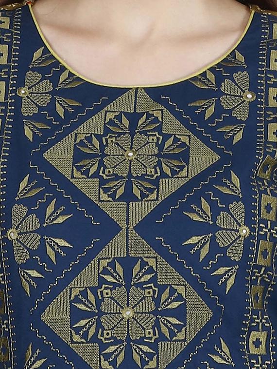 layered embroidered kurta - 15856821 - Zoom Image - 4
