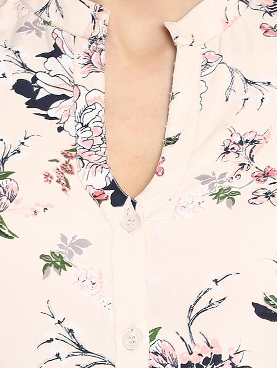 floral band collar shirt - 15856850 - Zoom Image - 5