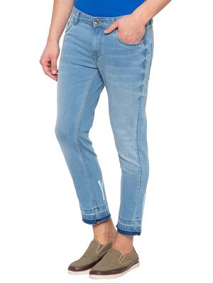 blue cotton washed jeans - 15856857 - Standard Image - 2
