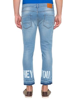 blue cotton washed jeans - 15856857 - Standard Image - 3