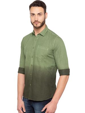 green ombre casual shirt - 15856873 - Standard Image - 2