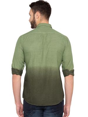 green ombre casual shirt - 15856873 - Standard Image - 3