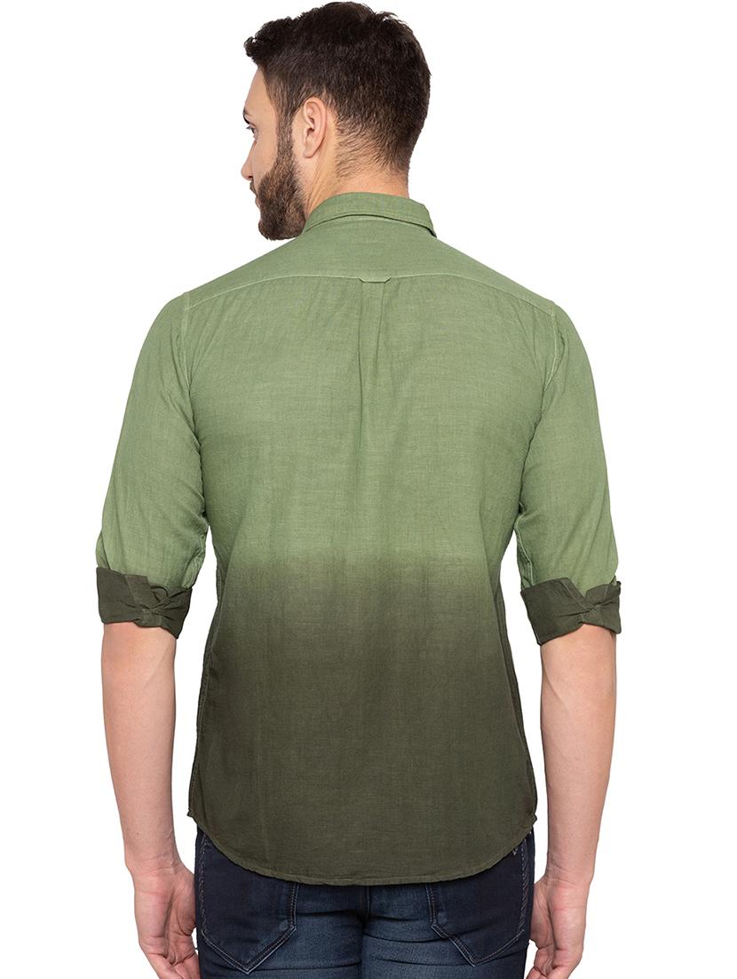 green ombre casual shirt - 15856873 - Zoom Image - 3