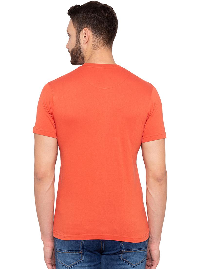 orange front print t-shirt - 15856919 - Zoom Image - 3