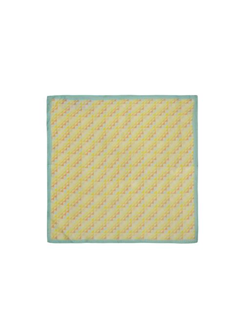 peach & blue silk pocketsquare - 15856974 - Standard Image - 1