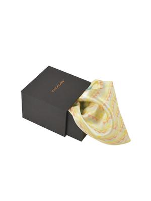 peach & blue silk pocketsquare - 15856974 - Standard Image - 2