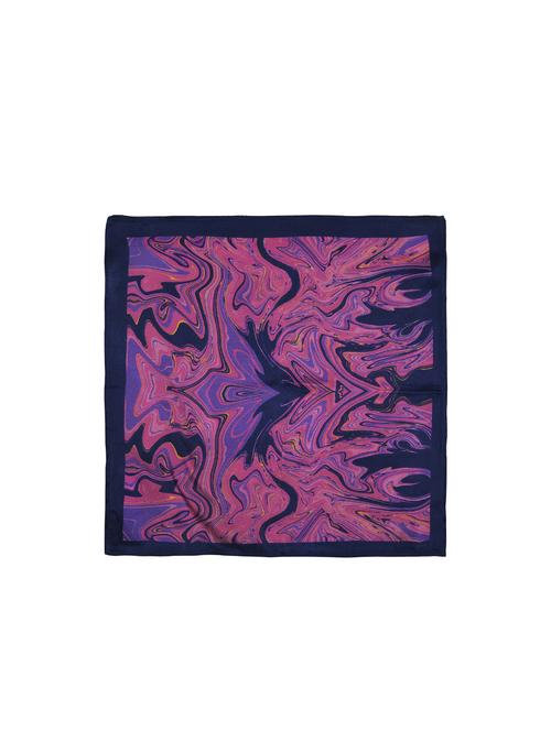 navy blue & deep purple silk pocketsquare - 15856978 - Standard Image - 1
