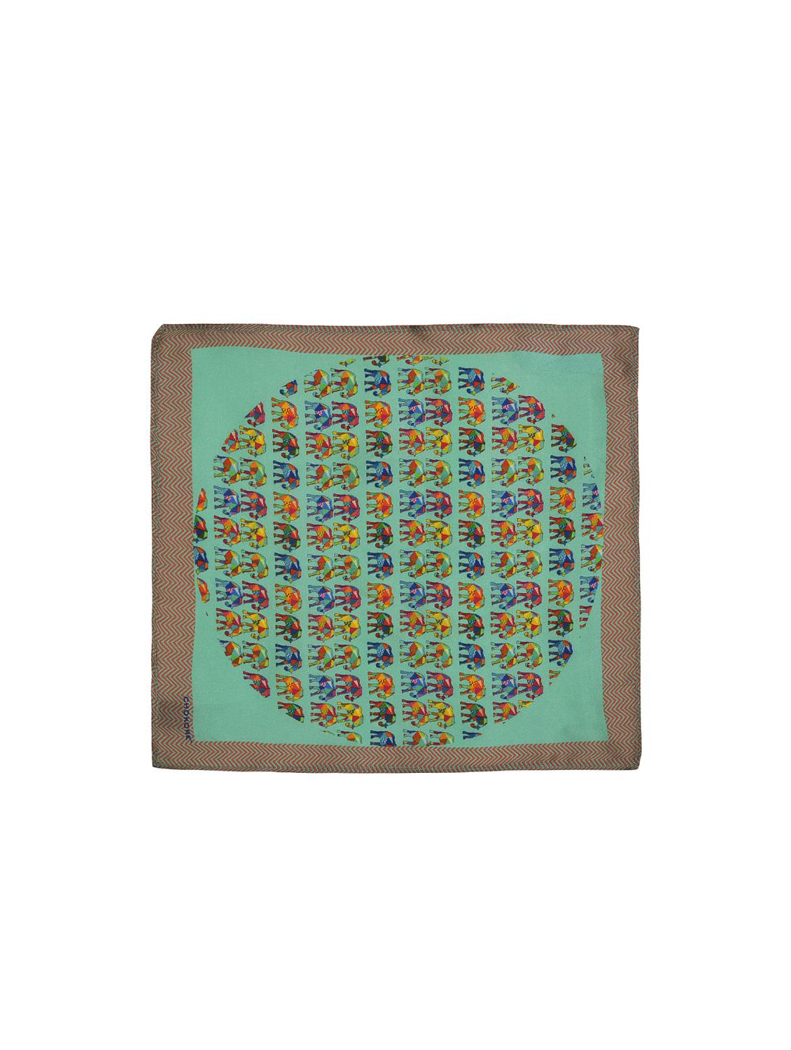 light blue silk pocketsquare - 15856984 - Zoom Image - 1