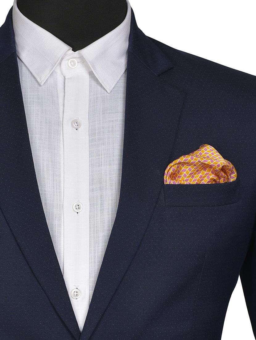 gold & purple silk pocketsquare - 15856986 - Zoom Image - 3