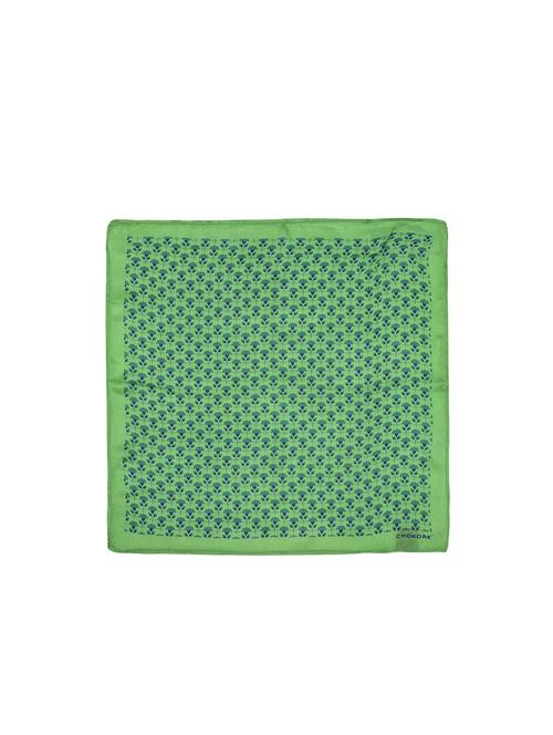 light green silk pocketsquare - 15856994 - Standard Image - 1