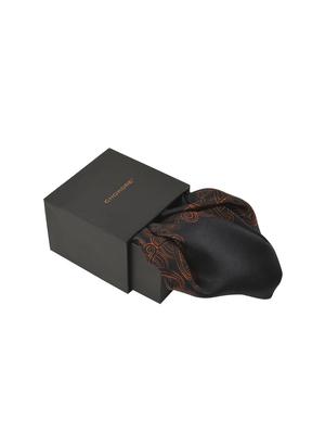 black & brown silk pocketsquare - 15857000 - Standard Image - 2