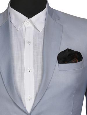 black & brown silk pocketsquare - 15857000 - Standard Image - 3