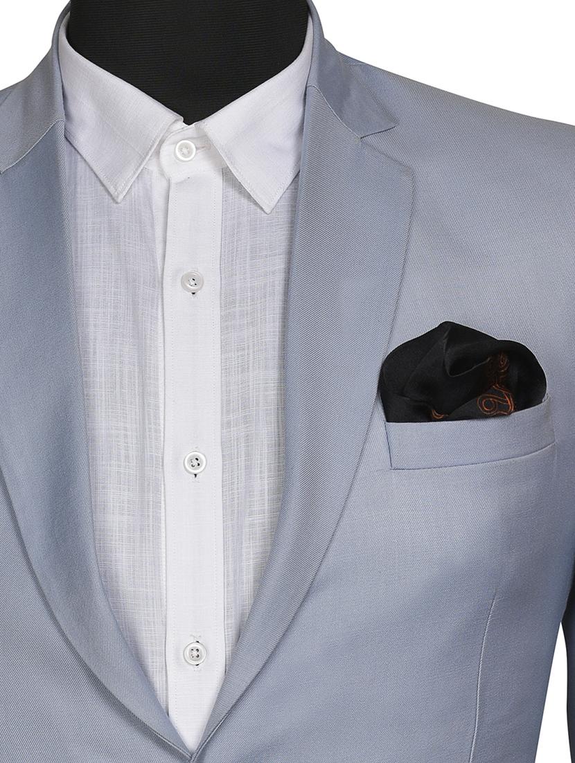 black & brown silk pocketsquare - 15857000 - Zoom Image - 3