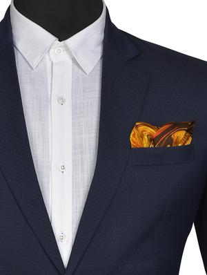 orange silk pocketsquare - 15857001 - Standard Image - 3