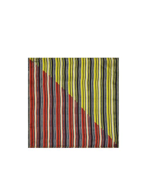 red & yellow silk pocketsquare - 15857006 - Standard Image - 1