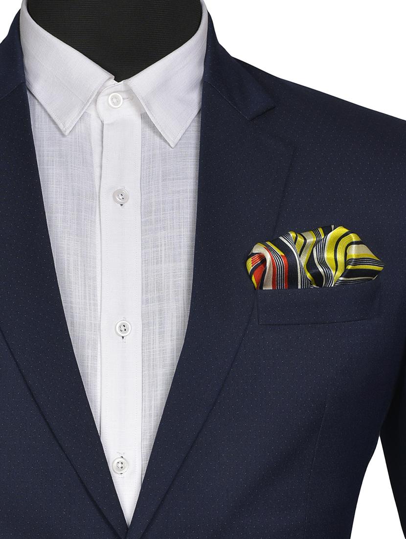red & yellow silk pocketsquare - 15857006 - Zoom Image - 3