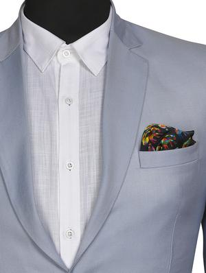 multi colored silk pocketsquare - 15857011 - Standard Image - 3