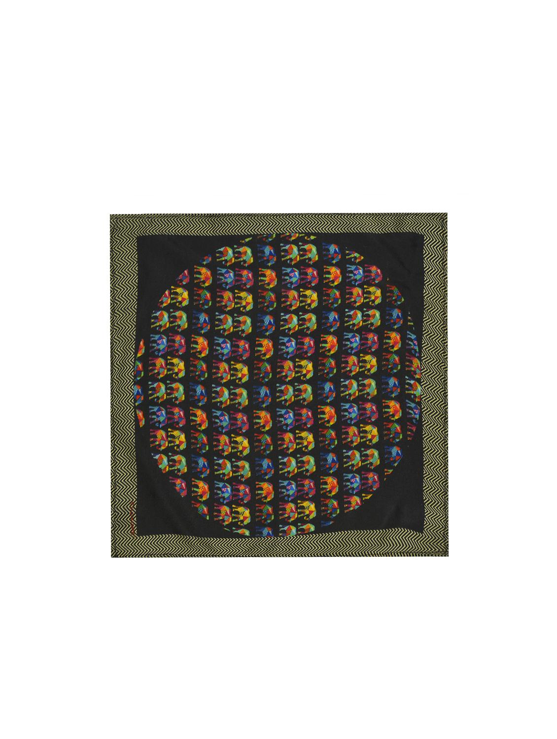 multi colored silk pocketsquare - 15857011 - Zoom Image - 1