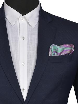 purple silk pocketsquare - 15857015 - Standard Image - 3