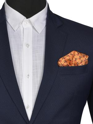 orange silk pocketsquare - 15857016 - Standard Image - 3