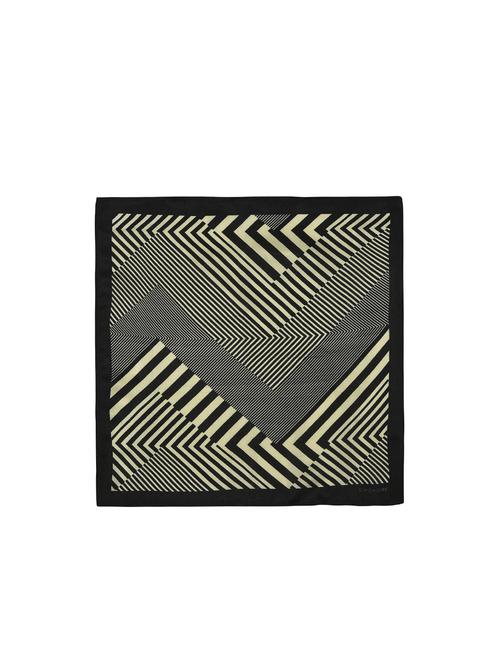 black silk pocketsquare - 15857019 - Standard Image - 1