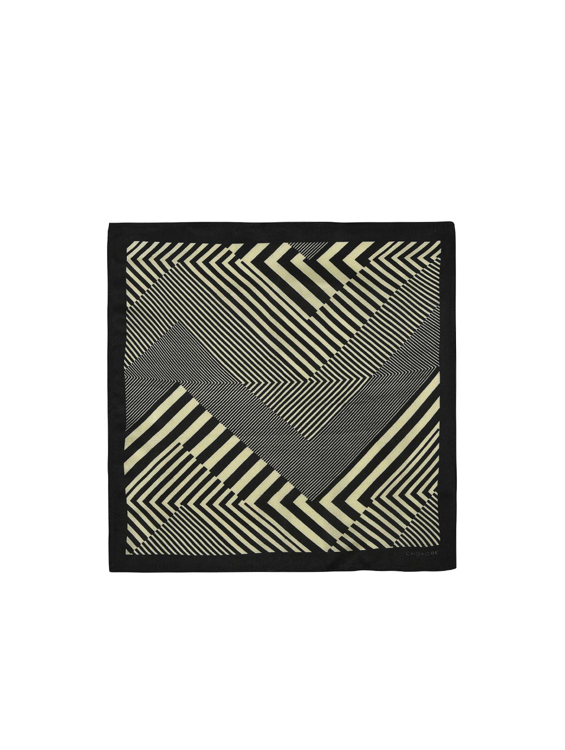 black silk pocketsquare - 15857019 - Zoom Image - 1