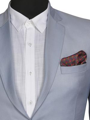 multi colored silk pocketsquare - 15857021 - Standard Image - 3