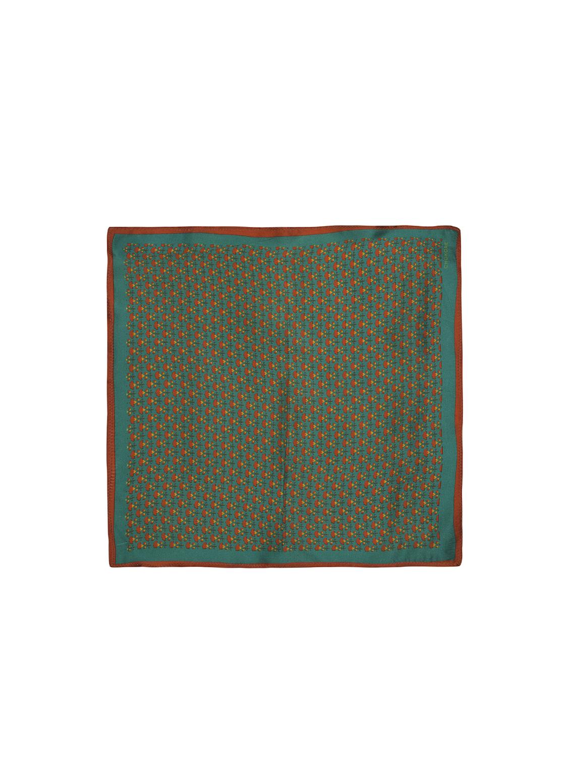 dark sea green silk pocketsquare - 15857022 - Zoom Image - 1