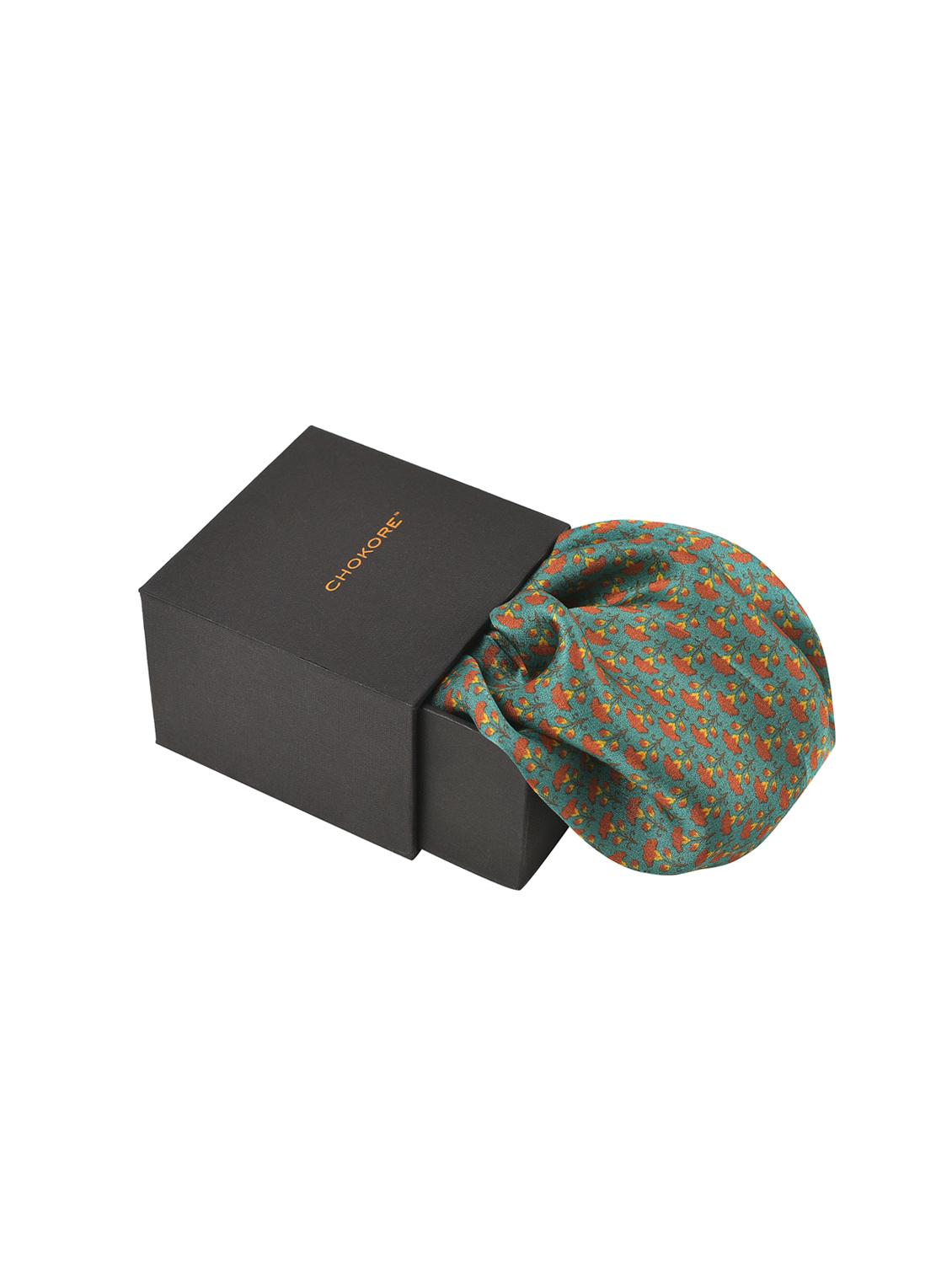 dark sea green silk pocketsquare - 15857022 - Zoom Image - 2