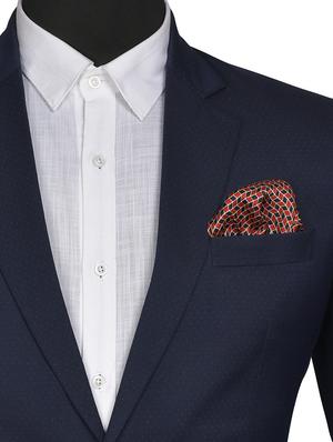 red silk pocketsquare - 15857023 - Standard Image - 3