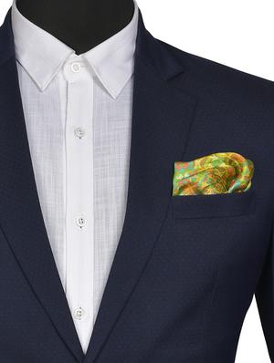 light green silk pocketsquare - 15857024 - Standard Image - 3