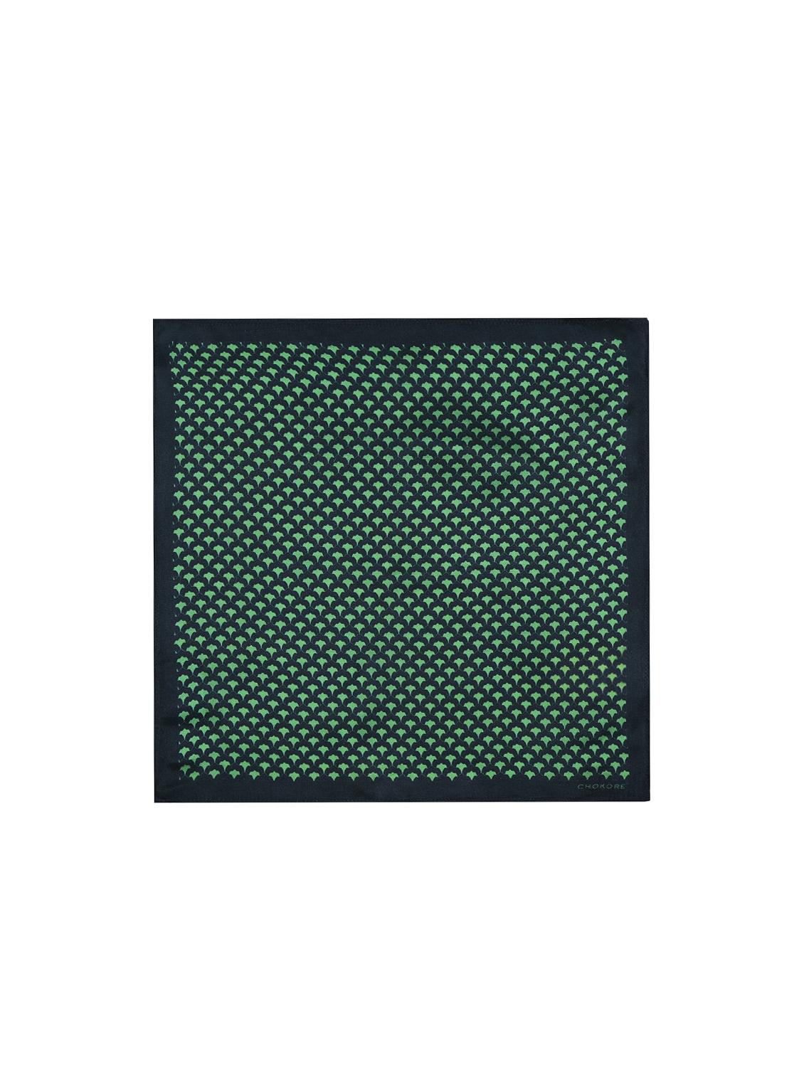 green silk pocketsquare - 15857031 - Zoom Image - 1