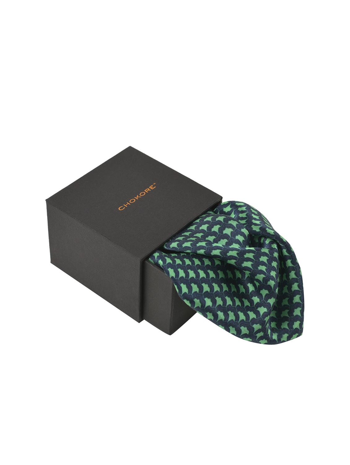 green silk pocketsquare - 15857031 - Zoom Image - 2