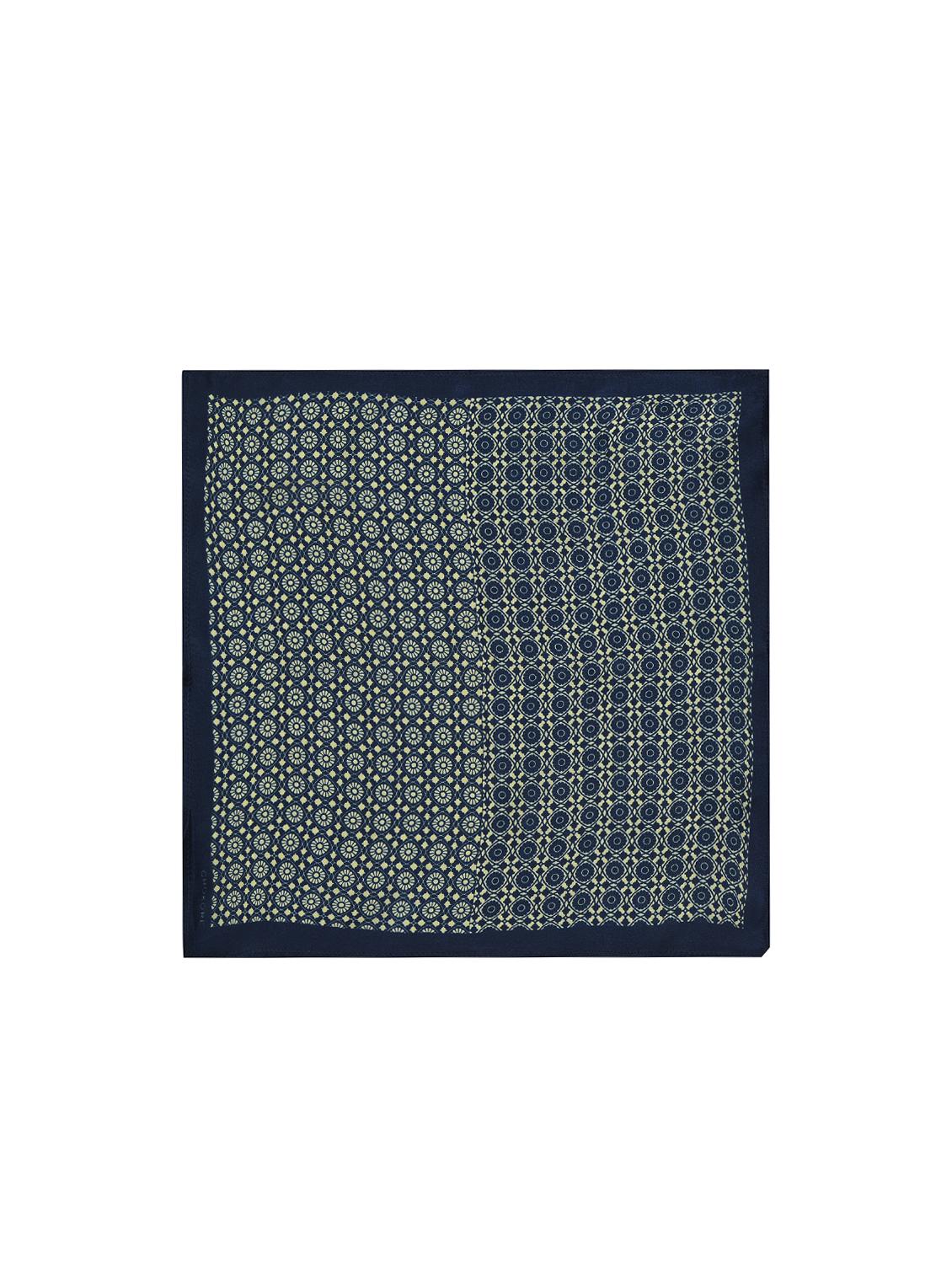 navy blue silk pocketsquare - 15857033 - Zoom Image - 1