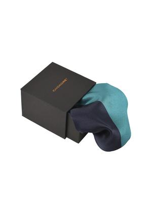 navy & light blue silk pocketsquare - 15857034 - Standard Image - 2