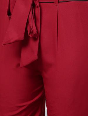 ruffled hem paperbag trouser - 15857103 - Standard Image - 5