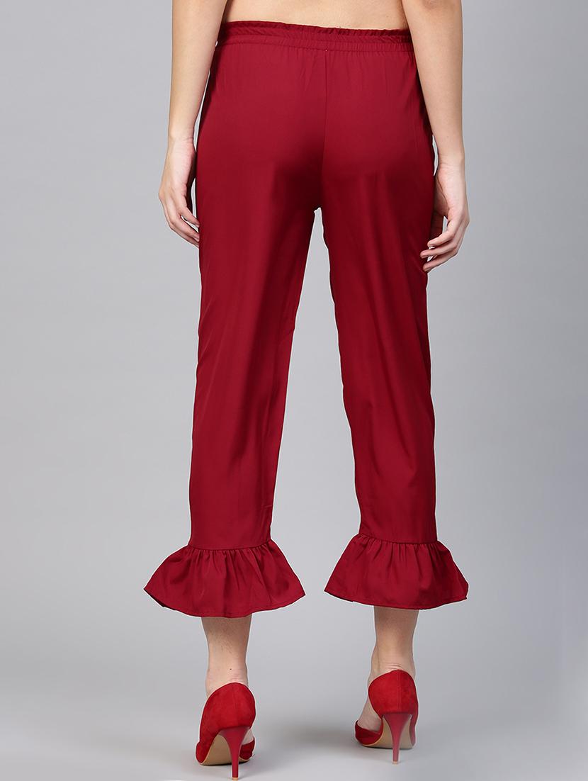 ruffled hem paperbag trouser - 15857103 - Zoom Image - 3