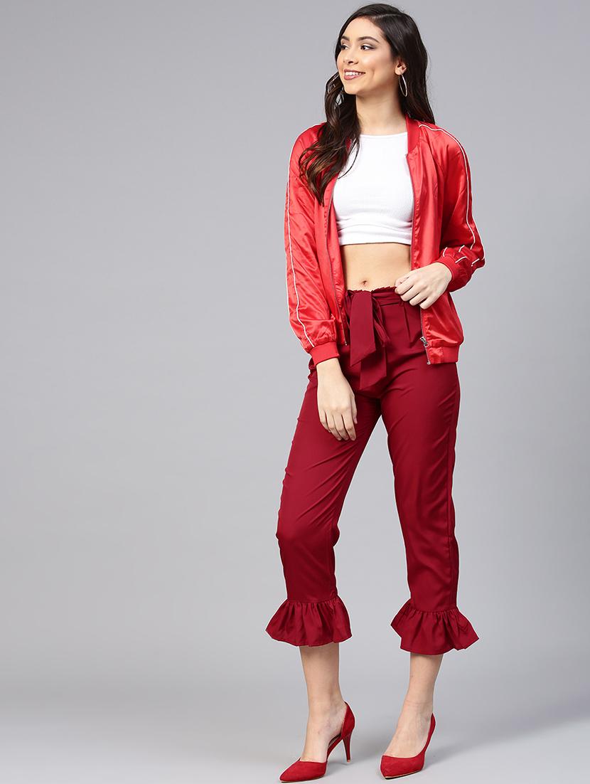 ruffled hem paperbag trouser - 15857103 - Zoom Image - 4