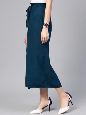 paper bag front slit skirt - 15857104 - Standard Image - 2