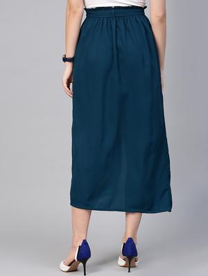 paper bag front slit skirt - 15857104 - Standard Image - 3