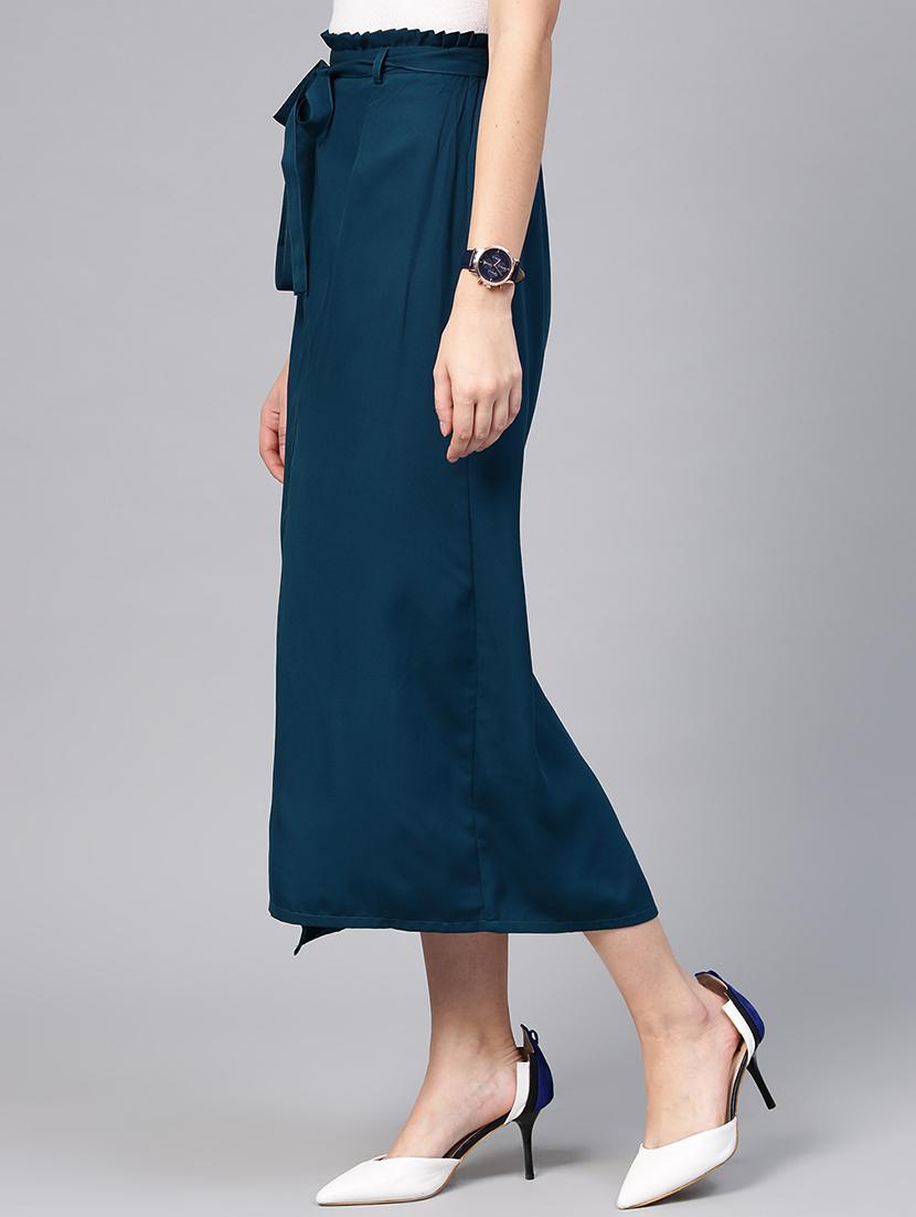 paper bag front slit skirt - 15857104 - Zoom Image - 2