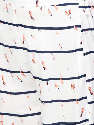 floral striped flared palazzo - 15857110 - Standard Image - 5