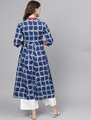 printed anarkali kurta - 15857123 - Standard Image - 3